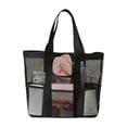 thumbnail image 1 of Bolsa de playa de malla, bolsa plegable, bolsa de ducha portátil a prueba de arena y suciedad, para gimnasio y piscina., 1 of 7