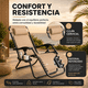 thumbnail image 2 of Silla Camastro Reclinable CJR Gravedad 0 Plegable Jardin Playa Cafe, 2 of 10