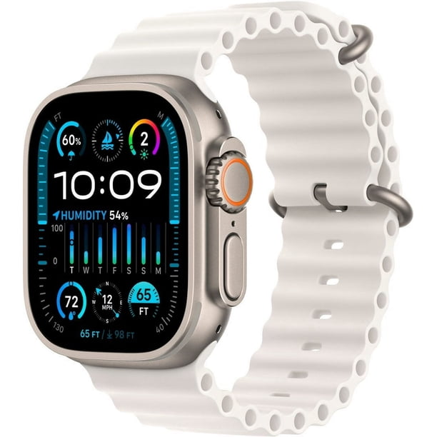 Apple Watch Ultra 2 - GPS + Celular - Caja de Titanio de 49 Mm con Correa Blanca Ocean (Reacondicionado)