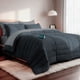 thumbnail image 1 of Set Edredón Acolchado con Fundas de Almohadas y Juego de Sábanas Dreamlab. Juego de Cama Completo para Cualquier Temporada. Hipoalergénico. Tamaño King, Grafito y Gris claro, 1 of 9