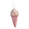 thumbnail image 2 of Adornos para árbol de Navidad, decoraciones navideñas, bricolaje, lindo y dulce adorno para árbol de Navidad. Helado rosa, 2 of 9