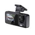 thumbnail image 2 of Cámara Dash 3 cámaras Dash Cam Multi-idioma Claro Espejo retrovisor para automóvil Grabación de video para automóvil Videocámara Gran angular Cámara grabadora para automóvil Grabadora de conducción de, 2 of 8