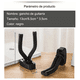 thumbnail image 3 of 6 Piezas Soporte Para Guitarra Bloosom  Pared Con Gancho Esponja Negro, 3 of 4