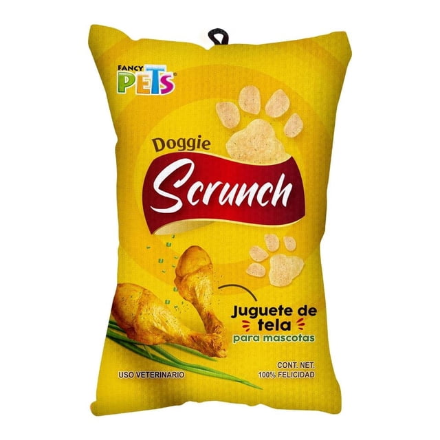Juguete para Perro Fancy Pets de Tela Doggie Scrunch Pollo