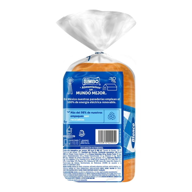 Imagen 3 de Pan blanco Bimbo 350 g