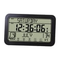 thumbnail image 4 of Reloj de pared digital, relojes de pared, pantalla de temperatura y humedad, silencioso, grande negro, 4 of 9