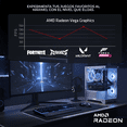 thumbnail image 4 of Computadora Escritorio Completa Xtreme PC Gaming AMD Radeon Vega Renoir Ryzen 7 5700G 16GB SSD 1TB Monitor Curvo 23.8 100Hz WIFI Black juegos casuales, trabajo y estudio, 4 of 6