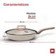 thumbnail image 5 of Ultrachef Sartén con Tapa de Vidrio Templado 100% libre de PFOA Master Stone Blanco 24 cm, 5 of 6