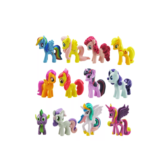 My Little Pony Set De Para Niños Mini Juguete 12 Piezas multicolor