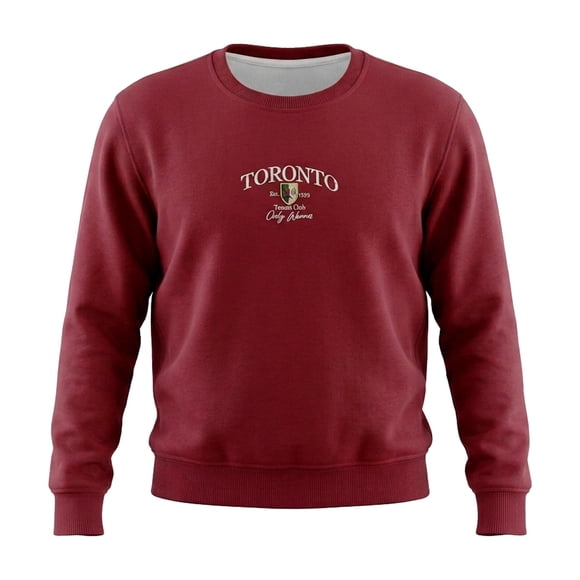 Sudadera Quarry para Dama, Cuello Redondo Vino Talla M