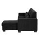 thumbnail image 5 of Sofá Love Chaise Derecho en L Eros 3 Plazas Negro para Sala, 5 of 8