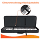 thumbnail image 4 of Funda Para Teclado 49 Teclas Bolsa Para Piano Con Bolsillos Lab.G Negro lineas rojas, 4 of 5