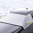thumbnail image 1 of Cubierta de nieve para parabrisas de coche y protección contra heladas | Protector de parabrisas de invierno de papel de aluminio grueso 70x50 pulgadas | Encaja con coches, SUV, camiones, 1 of 9