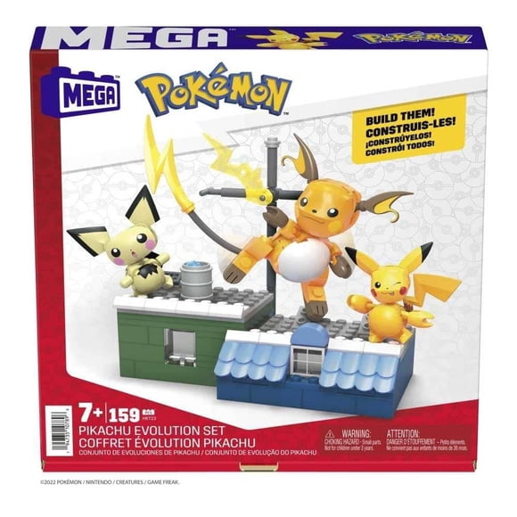 Juguete de Construcción MEGA Pokémon Set de Evoluciones de Pikachu