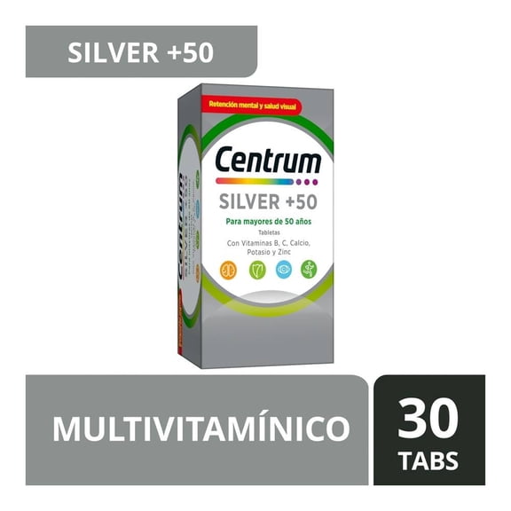 Multivitamínico Centrum Silver +50 30 tabletas