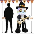 thumbnail image 2 of Inflable Catrín con Guitarra 1.8 m con Luz LED, Decoración de Día de Muertos para Patio y Jardín, 2 of 4