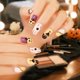 thumbnail image 1 of Uñas Postizas Muswarm Amarillo Negro Blanco con Calabaza Araña y Casa Embrujada para Halloween, 1 of 7