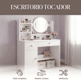 thumbnail image 2 of Escritorio tocador blanco Pido Todo ET01WH-G2, 2 of 6