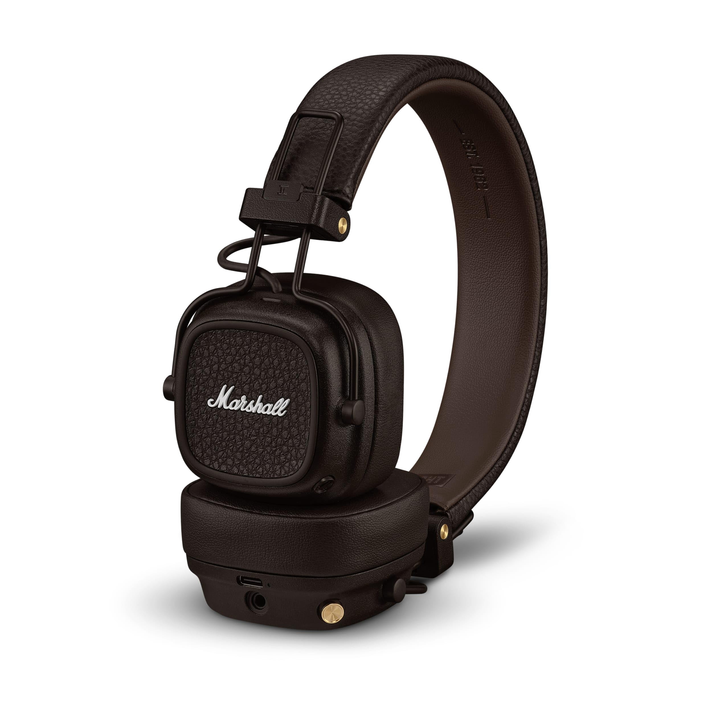 Auriculares Bluetooth Marshall Major V para uso supraaural, color marrón