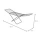 thumbnail image 2 of Rack de secado para ropa IDEEN Tendedero blanco Plegable y portátil 183 x 51 x 100, 2 of 2