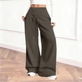 thumbnail image 2 of RKSTN Wide Leg Sweatpants for Women Plus Size High Waist Wide Leg Athletic Jogger Pants Womens Casual Solid Baggy Comfy Drawstring Running Gym Fitness Sport Pant with Pockets, 2 of 9