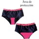 thumbnail image 2 of Ropa Interior Absorbente Para el Periodo Luna Segura Kari Flujo Moderado para Niñas y Teens, 2 of 5