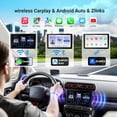 thumbnail image 2 of Haudio Car Accessories estéreo de coche HD de doble DIN de 7 pulgadas con Carplay y Android Auto, 2 receptores de audio 64G para coche con control por voz, cámara de respaldo, Bluetooth, navegación GP, 2 of 5