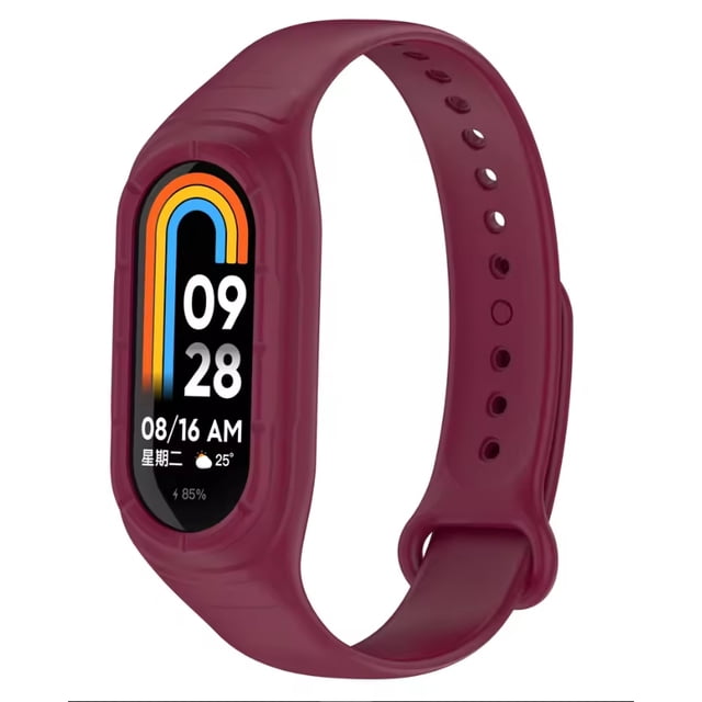 Correa de Silicona Deportiva Impermeable para Xiaomi Mi Band 9/8 con Case