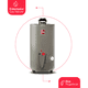 thumbnail image 2 of Calentador de Agua Todo Terreno Alto Rendimiento 48 Litros a Gas Natural 2 Servicios gris, 2 of 12