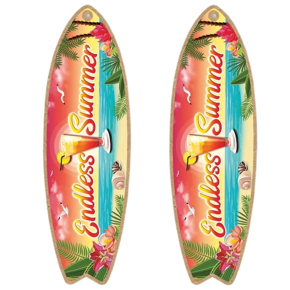 Tabla de surf VentDepot 2Pzas 16x45cm Madera