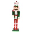 thumbnail image 4 of Adorno navideño de cascanueces, figura tradicional de juguete, 9,84 pulgadas, figura de utilería para fotos D, 4 of 9