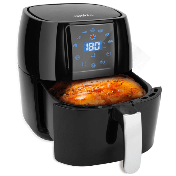 Freidora de Aire 4.5 L Air Fryer Digital Negra Decakila KUEC039B