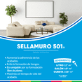 thumbnail image 2 of Sellador Vinil Acrílico Exteriores Interiores Pinturas Acuario Sellamuro 501 1 Litro, 2 of 2