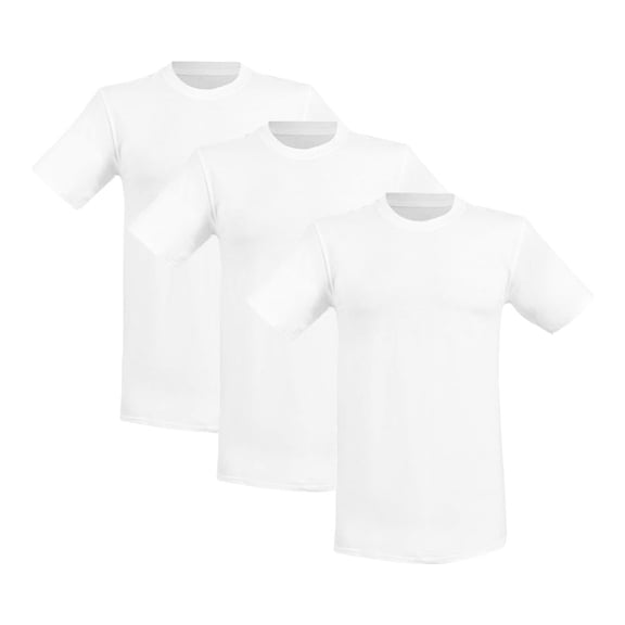 Playera Hanes Red Label para Hombre, 3 Piezas Blanco Talla CH