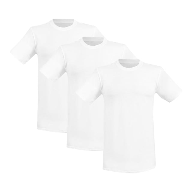 Playera Hanes Red Label para Hombre, 3 Piezas Blanco Talla CH