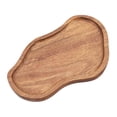 thumbnail image 2 of Bandeja de madera de acacia para servir comida de cocina, tabla de quesos, decoración del hogar, fiesta, estilo rústico. Estilo a, 2 of 9