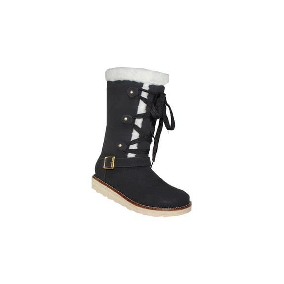 BOTA ALTA VESTIR CASUAL PELUCHE LEON NIÑA POLIPIEL NEGRO 101 LEON  101p