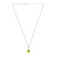 thumbnail image 5 of Juego de aretes y cadena con dije corte Majestic ZVEZDA plata mexicana ley .925 Citrus Green, 5 of 5