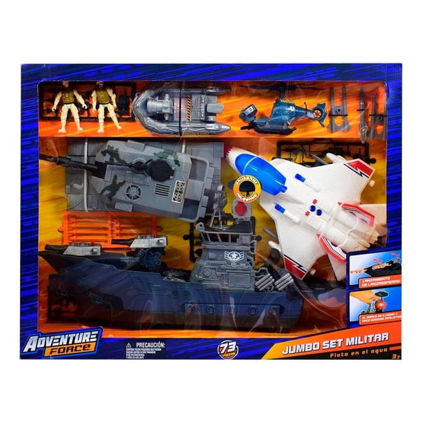 Set Militar Adventure Force Jumbo Multicolor 73 Piezas
