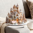 thumbnail image 4 of Christmas Acrylic Ornaments Set, Holiday Carousel and Castle Decor, Festive Home Display, Seasonal Tabletop Decorations, Winter Themed Accents, Lightweight Acrylic Christmas Decor for Mantel Shelf, 4 of 5