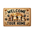 thumbnail image 2 of Tapete Floral para Entrada, Diseño Usa Villages, Grueso y Repelente a La Suciedad, Ideal para La Entrada de La Cocina., 2 of 6