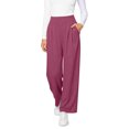 thumbnail image 4 of TaTaai Ladies' Elastic High Waist Wide Leg Jeans, Versatile Loose Straight Leg Pants, All Season Casual Fashion Jeans Gift, 4 of 5