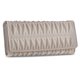thumbnail image 1 of Cartera grande para mujer SQbags con pliegues elegantes blanca, 1 of 4