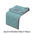 thumbnail image 4 of Edredón doble azul y morado | Funda nórdica de poliéster suave para todo tipo de clima | 100 x 150 cm (39 x 60 pulgadas) | Diseño de puntadas | Lavable a máquina | Opciones en azul marino, morado,, 4 of 7