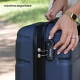 thumbnail image 2 of Juego 4 Maletas De Viaje Rigidas Ruedas 360 Bolsas De Viaje Rumbo azul, 2 of 9
