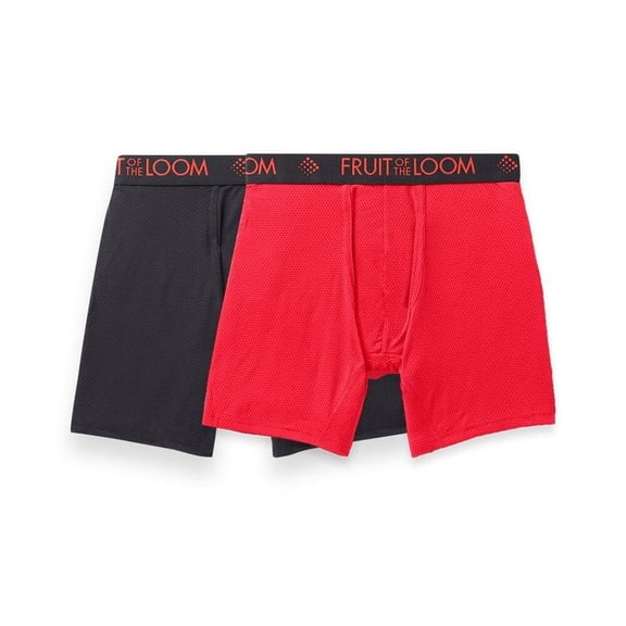 Bóxer Fruit Of The Loom para Hombre, Ajustable Breathable Micro-Mesh 2 Piezas Multicolor Talla EG