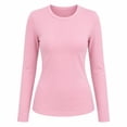 thumbnail image 1 of Playera George para Mujer Escote Redondo Manga Larga Rosa Talla EG, 1 of 4