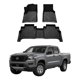 thumbnail image 1 of RHINO Tapetes Premium de Uso Rudo para Nissan Frontier | Juego Delantero y Trasero | TPE Antiderrapante | Ajuste Exacto Tipo OEM | Protección Contra Lodo, Arena y Derrames | Negro, 1 of 9