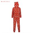 thumbnail image 1 of Jumpsuit de la casa de Navidad pijamas con capucha impresa de manga larga para hombres billuyoard  AP000325-04, 1 of 7