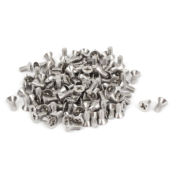 Tornillos de cabeza plana avellanada Phillips de 6#-32*5/16" 100 piezas